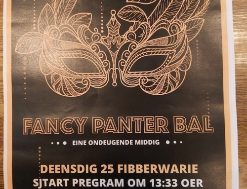 Deensdig 25 Fibberwarie om 13.33 oer Fancy Panter Bal